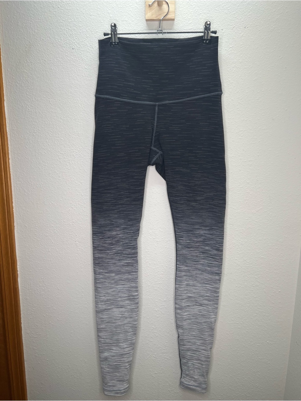 lululemon athletica Wunder Under Ombre Black to Gray High-Rise Leggings S Long